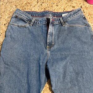 Forever 21 Blue Flare Wide Leg Jeans